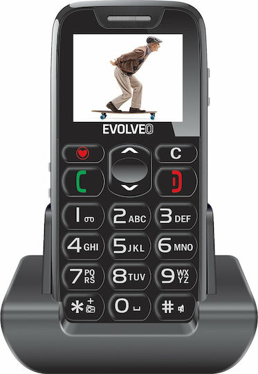 Evolveo Easyphone EP500 Single SIM Mobile with Large Buttons Black view 1
