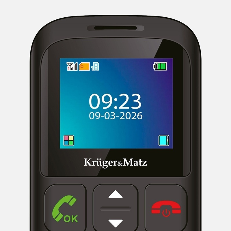 Kruger & Matz Simple 923 Dual SIM Mobile Phone with Large Buttons English Menu Black Ansicht 8