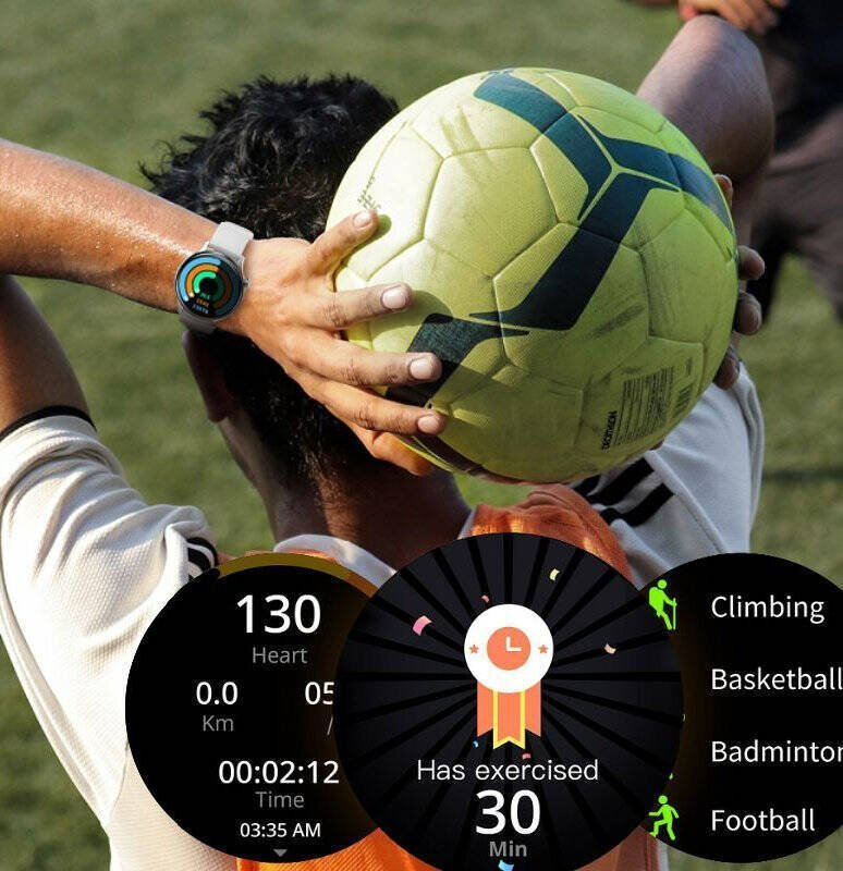 Rubicon Rncf10 Smartwatch Gray Ansicht 2
