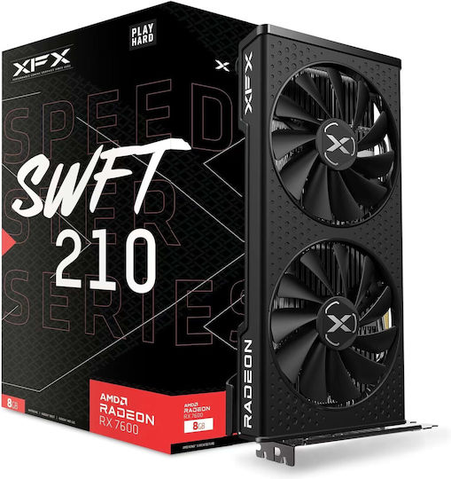 XFX Radeon RX 7600 8GB GDDR6 Speedster SWFT 210 Graphics Card view 1