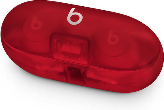 Beats Solo Buds Bluetooth Handsfree Earphones with Charging Case Transparent Red view 6