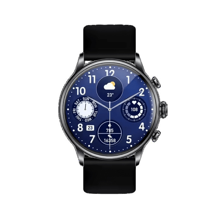 Unitek H26 Stainless Steel Smartwatch with Heart Rate Monitor Black