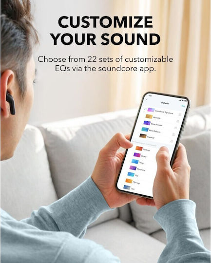 Soundcore by Anker K20i Earbud Bluetooth Handsfree Earphones with Sweat Resistance and Charging Case Black vue 5