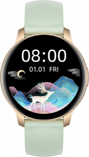 Oromed Active Pro 1 Aluminium Smartwatch with Heart Rate Monitor (Gold / Green) view 3