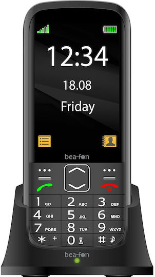 Bea-fon SL270 Dual SIM Mobile with Buttons Black view 1
