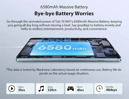 BlackView Tab 70 10.1" (4GB/64GB) Twilight Blue view 8