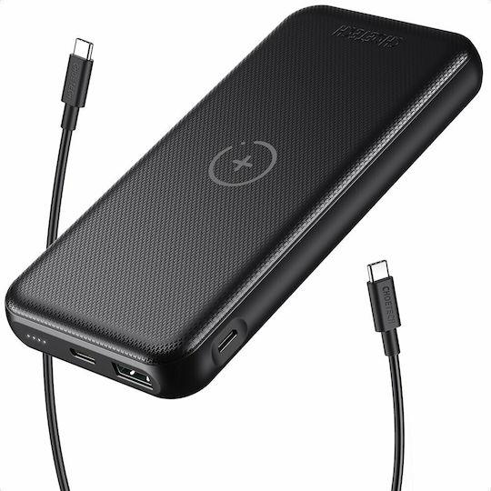 Choetech B650 Power Bank 10000mAh 18W with USB-A Port and USB-C Port Power Delivery / Quick Charge 3.0 Black