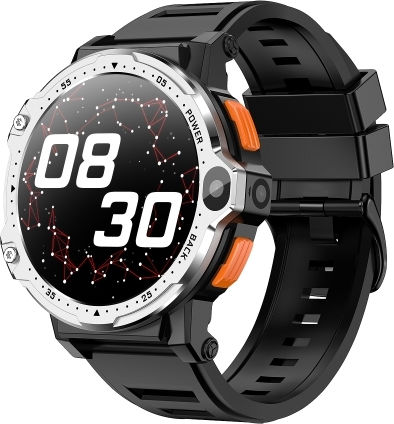 Zgp Pg999 1.54 Inch Hd Round Screen 4g Smart Watch Android 8.1 Specification:2gb+16gb Silver