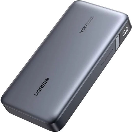Ugreen PB205 Power Bank 25000mAh 145W with USB-A Port and 2 USB-C Ports Power Delivery / Quick Charge 3.0 Gray vue 3