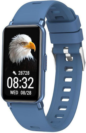 MaxCom Fit FW53 Nitro 2 Smartwatch with Heart Rate Monitor (Blue) vue 3