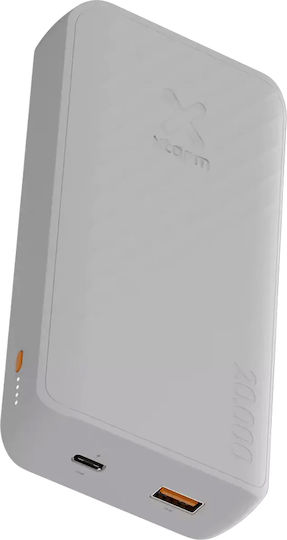 Xtorm Go2 Power Bank 20000mAh 15W with USB-A Port and USB-C Port White vue 6