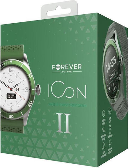 Smartwatch with Heart Rate Monitor (Silver) view 2