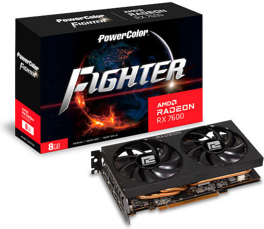 PowerColor Radeon RX 7600 8GB GDDR6 Fighter Graphics Card view 1