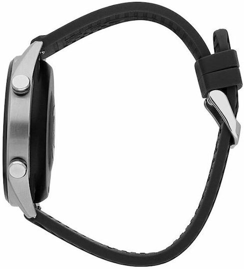 Sector S-02 46mm Smartwatch with Heart Rate Monitor (Black Silicone Strap) view 4