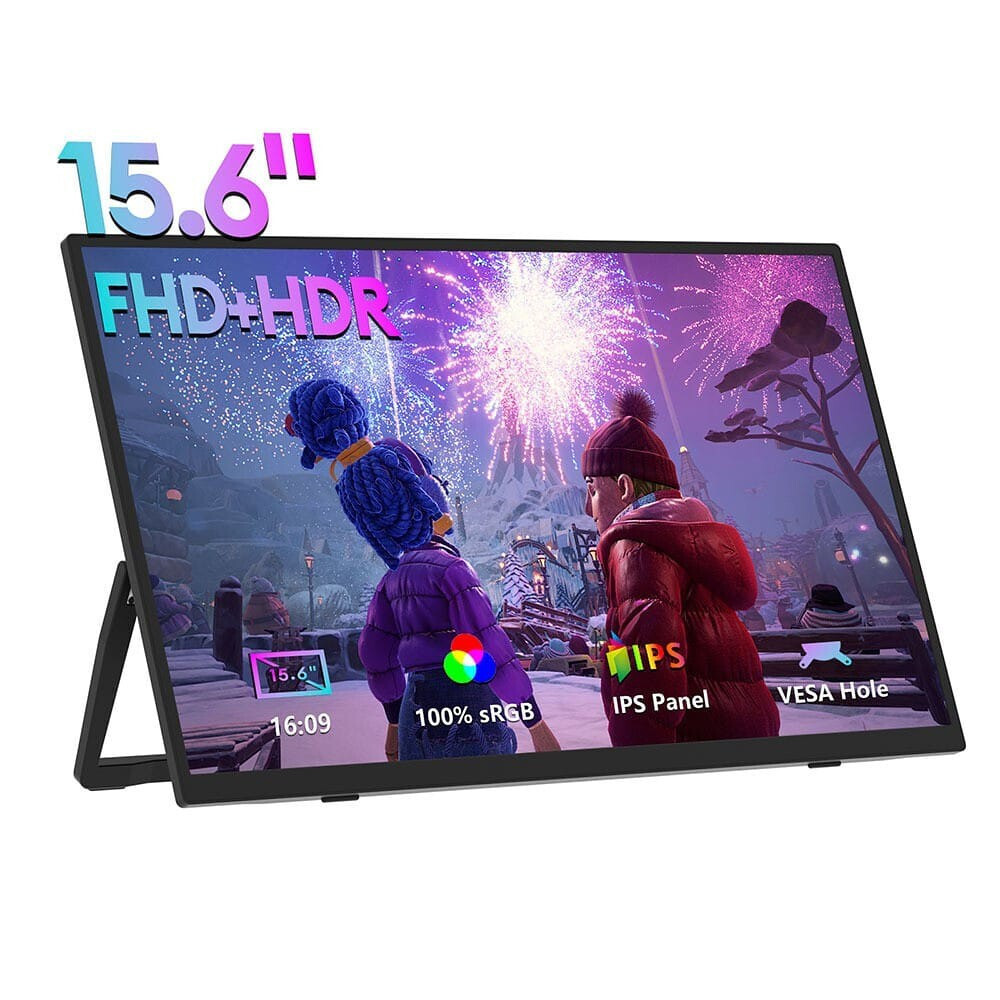 Zeuslap IPS Portable Monitor 15.6" FHD 1920x1080 view 2