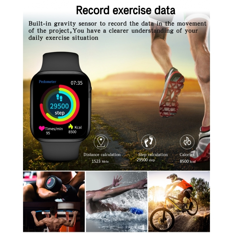 Pyramid International HW22PRO Smartwatch with Heart Rate Monitor (Black) view 8