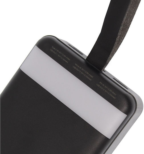Remax Leader Power Bank 40000mAh with 3 USB-A Ports Black vue 6
