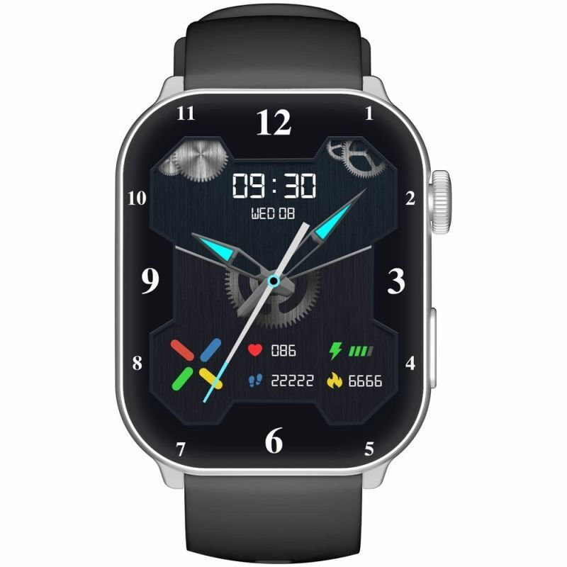 Women's Smartwatch Gravity Gt28-9 Strap + Bracelet Black Silver görünüm 2