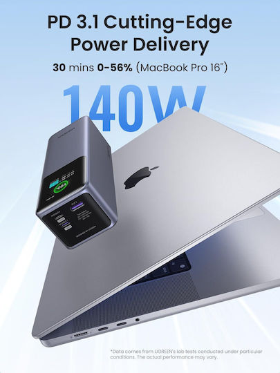 Ugreen PB722 Power Bank 25000mAh 200W with USB-A Port and 2 USB-C Ports Quick Charge 3.0 Multicolour view 9