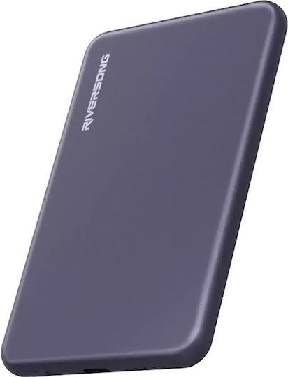 Riversong MagNano 05 Power Bank 5000mAh with USB-C Port Dark Purple