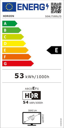 Horizon-Europe Smart Television 50" 4K UHD LED 50HL7590U/D (2024) weergave 8