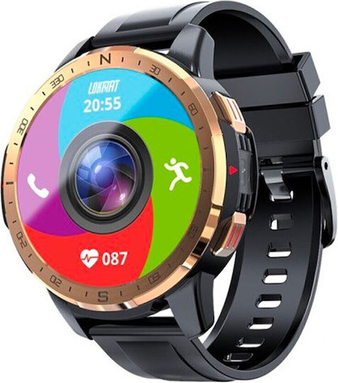 Lokmat APPLLP7 Stainless Steel 50mm Waterproof Smartwatch with Heart Rate Monitor (Rose Gold) view 2