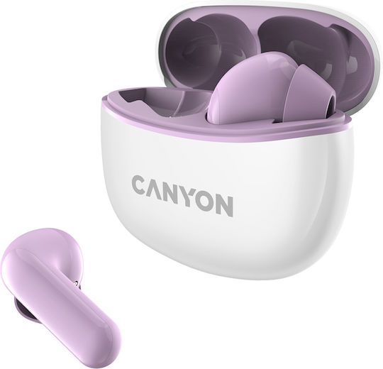 Canyon TWS-5 In-ear Bluetooth Handsfree Earphones with Charging Case Purple