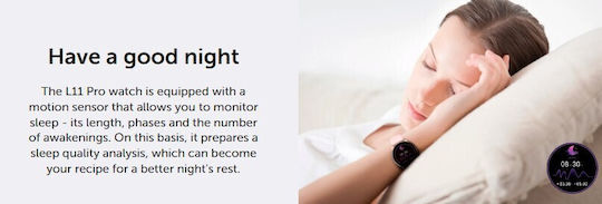 Kieslect L11 Pro 46mm Smartwatch with Heart Rate Monitor (Pink) view 8