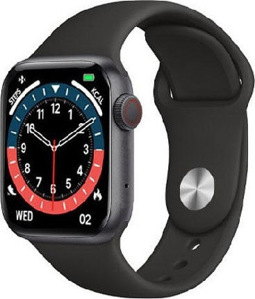 NK03 Aluminium Smartwatch with Heart Rate Monitor (Black)