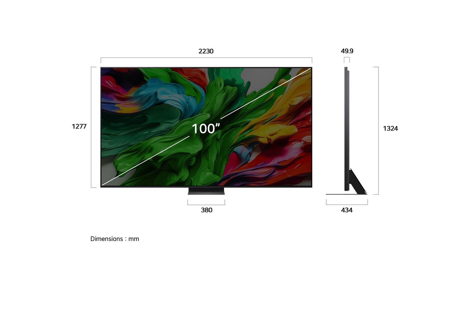 LG Smart Television 100" 4K UHD QNED AI QNED86 HDR (2024) view 4