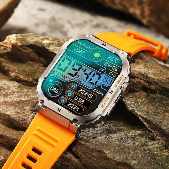 Aoke K57 Pro Smartwatch with Heart Rate Monitor (Black) view 3