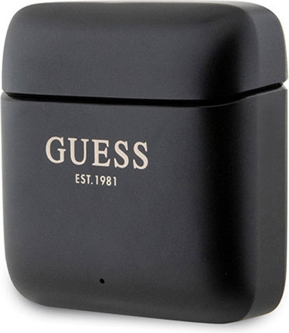 Guess Printed Logo In-ear Bluetooth Handsfree Earphones with Charging Case Black view 3
