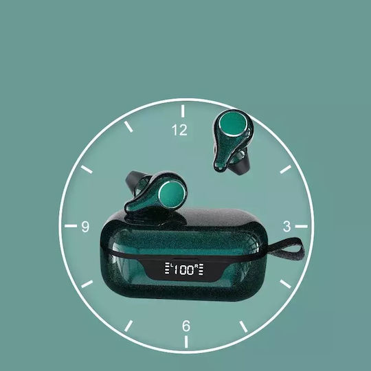 Nubi T8 In-ear Bluetooth Handsfree Earphones with Sweat Resistance and Charging Case Green vue 3