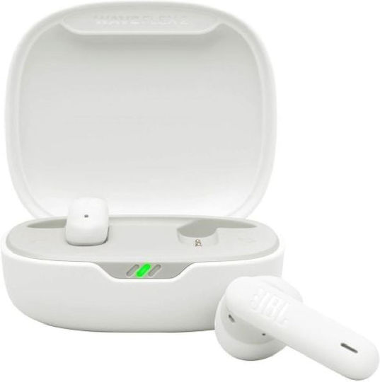 JBL Wave Flex 2 Earbud Bluetooth Handsfree Earphones with Sweat Resistance and Charging Case White