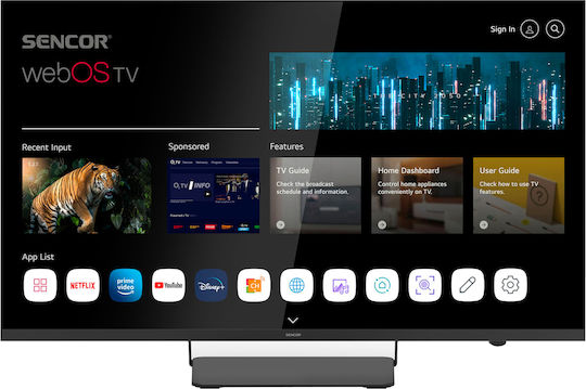 Sencor Smart Television 43" 4K UHD LED SLE 43US850TCSB HDR (2023)