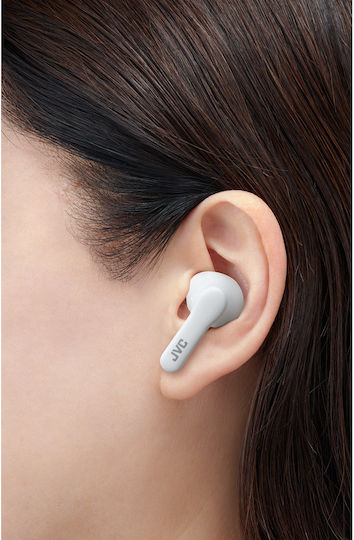 JVC HA-A3T Earbud Bluetooth Handsfree Earphones with Sweat Resistance and Charging Case White vue 4