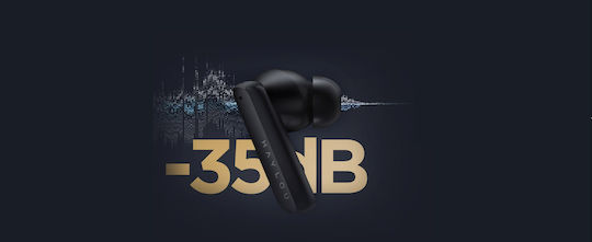 Haylou X1 Pro In-ear Bluetooth Handsfree Earphones with Charging Case Black view 3