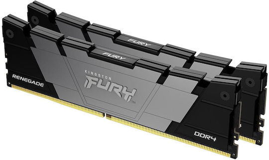 Kingston Fury Renegade DDR4 32GB RAM with 2x16GB Modules and Speed 3600 for Desktop KF436C16RB12K2/32