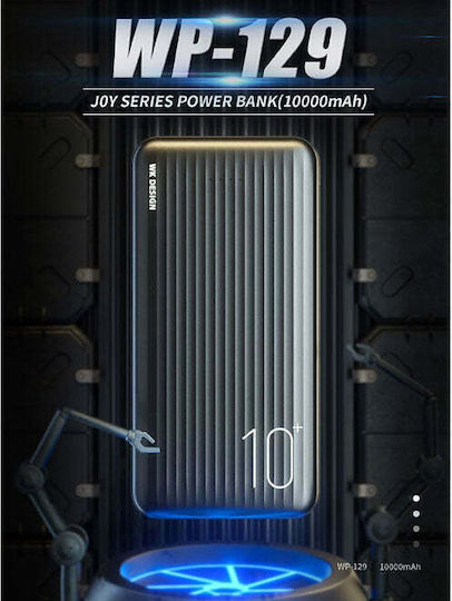 WK WP-129 Power Bank 10000mAh 10.5W with 2 USB-A Ports Black view 2
