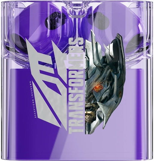 The Transformers TF-T08 In-ear Bluetooth Handsfree Earphones with Charging Case Purple vista 2