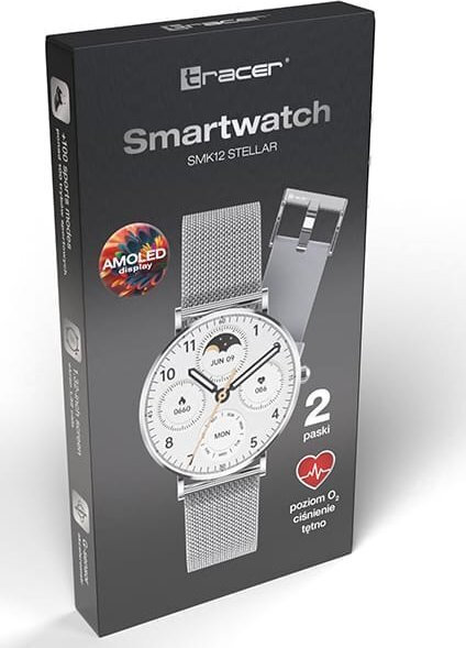 Tracer SMK12 Stellar Smartwatch with Heart Rate Monitor (Silver) view 7