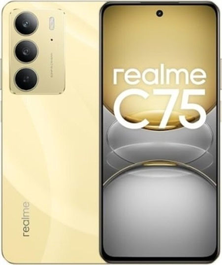 Realme C75 Dual SIM (8GB/128GB) Resistant Smartphone Gold view 4