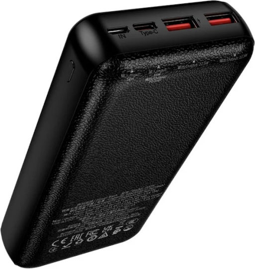 Hoco J159A Essence Power Bank 20000mAh 20W with 2 USB-A Ports and USB-C Power Delivery Port Black vista 3