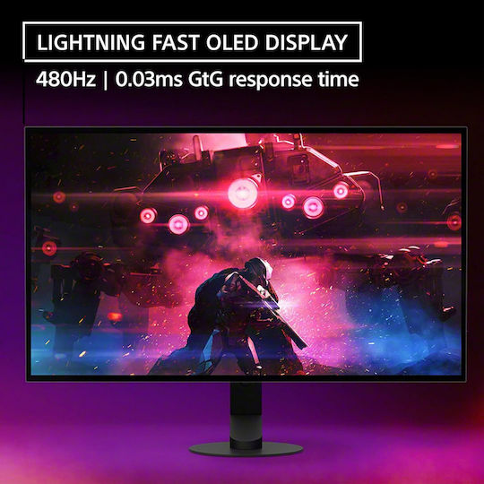 Sony Inzone M10S OLED HDR Gaming Monitor 26.5" QHD 2560x1440 480Hz with Response Time 0.03ms GTG vue 3