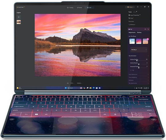 Lenovo Yoga Book 9 14IAH10 14" OLED Touchscreen 120Hz (Ultra 7-255H/32GB/1TB SSD/W11 Pro) Tidal Teal (US Keyboard) view 2