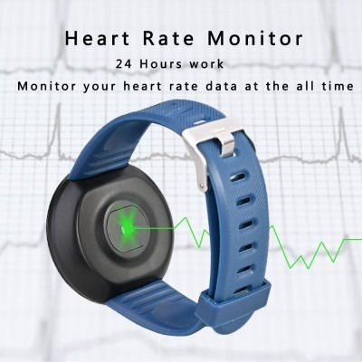 D18 Smartwatch with Heart Rate Monitor (Blue) view 4