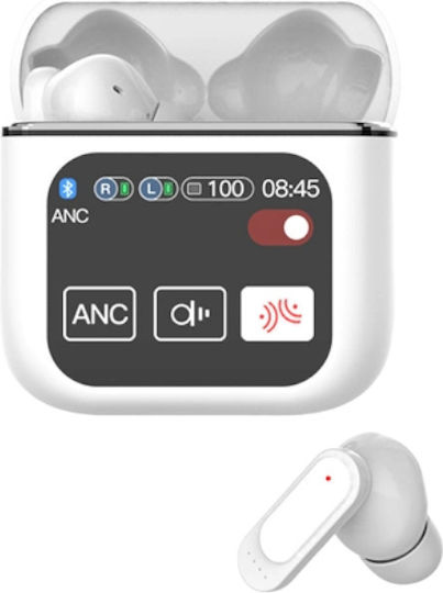 SE60 In-ear Bluetooth Handsfree Earphones with Charging Case White view 1