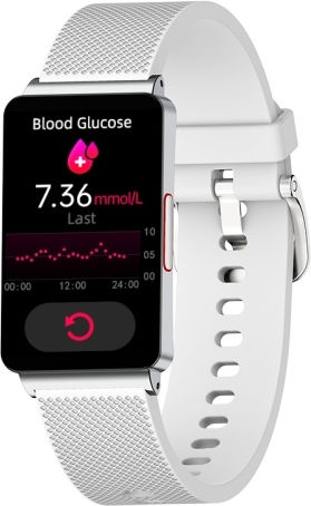 Ep08 1.57 Inch Color Screen Smart Watch Support Blood Sugar Monitoring Heart Rate Monitoring Blood Pressure Monitoring Silver view 1