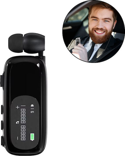 Takemore T98 In-ear Bluetooth Handsfree Earphone Lapel Black view 1