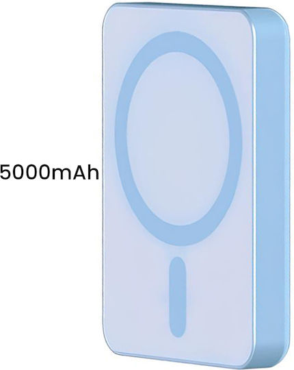 Force Power MagSafe Power Bank 5000mAh 15W with USB-C Port Blue view 4